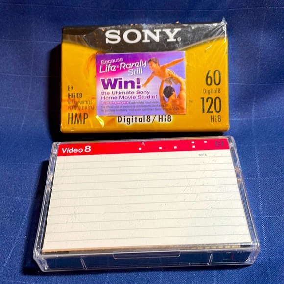 NWT Sony Digital8 / Hi8 HMP camcorder tapes - Picture 1 of 9